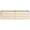 vidaXL Floreira Ivory 160 x 80 x 45 cm A&ccedil;o