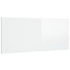 vidaXL Cabeceira cama 200x1,5x80 cm derivados madeira branco brilhante