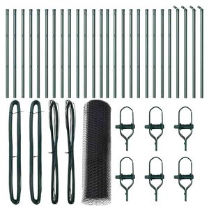 vidaXL Poste de Cerca Cinzeto