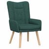 vidaXL poltrona Verde Escuro 63 x 67 x 94 cm Tecido e contraplacado