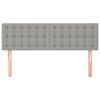 vidaXL Cabeceiras cinzento-claro 144x5x78/88 cm tecido