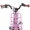 vidaXL Bicicleta Infantil 18 Polegadas para 5-7 anos Rosa Claro