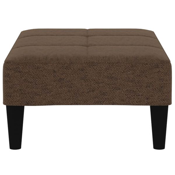 vidaXL Banco tecido de microfibra castanho