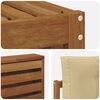 vidaXL Conjunto de Sof&aacute;s para Exterior 5 pcs Natural e Bege
