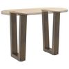 vidaXL Pés para mesa de centro em formato de V, 2 peças, aço natural, 38 x (42-43,3) cm, aço