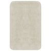 vidaXL Conjunto tapetes de casa de banho 2 pcs tecido branco