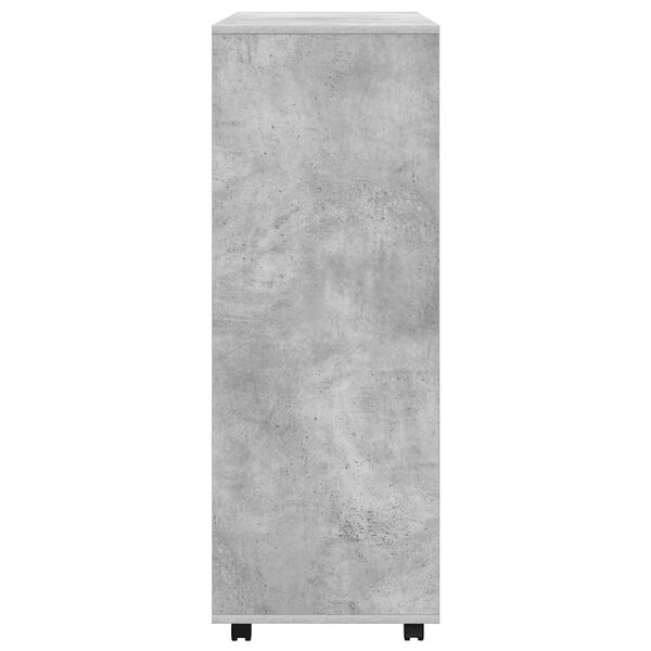 vidaXL Roupeiro 80x40x110 cm derivados de madeira cinzento cimento