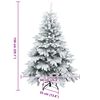 vidaXL &Aacute;rvore de Natal Artificial com 150 LEDs Branco 150 cm PE e PVC