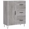 vidaXL Aparador 69,5x34x90 cm derivados de madeira cinzento sonoma