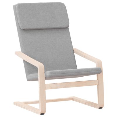 vidaXL Cadeira de descanso tecido cinzento-claro