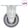 vidaXL 24 pcs Rodas fixas 50 mm