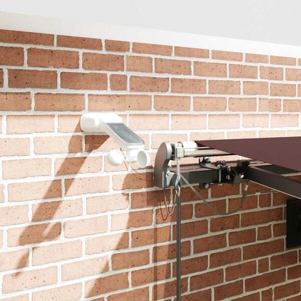 vidaXL Toldo retr&aacute;til autom&aacute;tico com luzes LED 450x300 cm bord&ocirc;