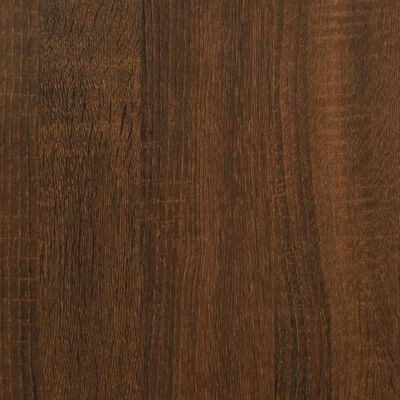 vidaXL Mesa cabeceira 39x39x67 cm derivados madeira carvalho castanho