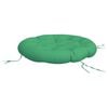 vidaXL Almofad&atilde;o redondo &Oslash; 100 x11 cm tecido oxford verde