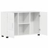 vidaXL Buffet com prateleira Branco Brilhante 88,5 x 30,5 x 55,5 cm