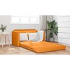 vidaXL Sof&aacute;-Cama 110cm Amarelo Escuro tecido