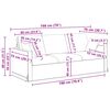 vidaXL Sof&aacute; 2 pcs Cinza Escuro 198 x 78 x 80 cm Veludo