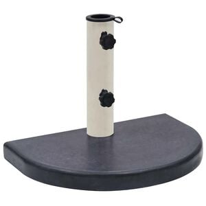 vidaXL Base para guarda-sol 40x28x4 cm granito preto