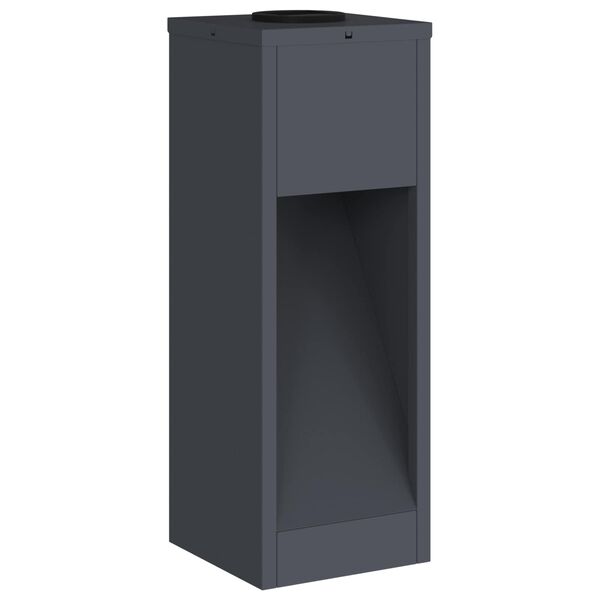 vidaXL Luz Solar LED de Caminho 2 pcs Antracite A&ccedil;o Laminado a Frio