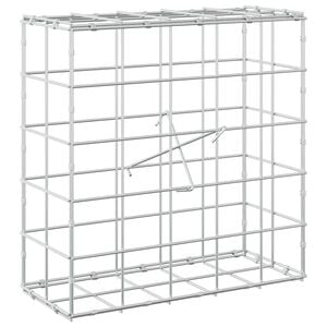 vidaXL Gabione com Fio de 5 mm e Malha de 10x10 cm 50x20x50 cm