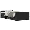 vidaXL Estrutura da Cama com gaveta Carvalho Preto 203 x 103 x 50 cm
