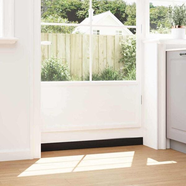 vidaXL Selos de Escovas para Porta Auto-adesivos 6 pcs Prateado 100 cm