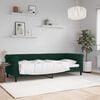vidaXL Sof&aacute;-cama 80x200 cm veludo verde-escuro