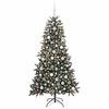 vidaXL &Aacute;rvore de Natal Artificial Verde 180 cm PVC, Pl&aacute;stico e A&ccedil;o