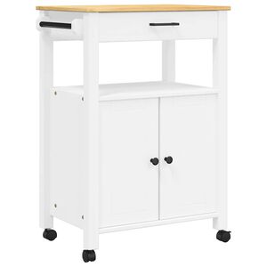 vidaXL Carrinho de cozinha MONZA 60x40x88,5 cm madeira de pinho maci&ccedil;a
