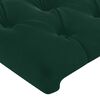 vidaXL Cabeceira Verde Escuro 144x7x118/128 cm Veludo