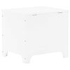 vidaXL Caixa de arruma&ccedil;&atilde;o c/ tampa RANA 60x49x54cm pinho maci&ccedil;o branco