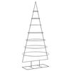 vidaXL &Aacute;rvore de Natal para decora&ccedil;&atilde;o 210 cm metal preto