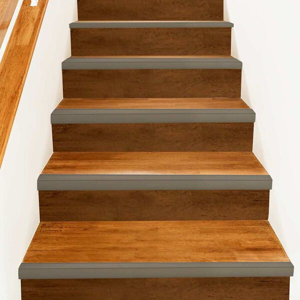 vidaXL Perfis para degraus 30 pcs champanhe 67 x 3 x 2 cm Alum&iacute;nio