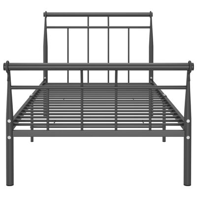 vidaXL Estrutura de cama 90x200 cm metal preto