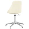 vidaXL Cadeira de jantar girat&oacute;ria tecido cor creme