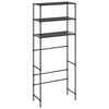 vidaXL Estante de 3 prateleiras para lavandaria 69x28x169 cm preto
