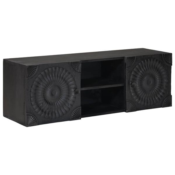 vidaXL Gabinete para TV com prateleira Preto 105 x 30 x 35 cm