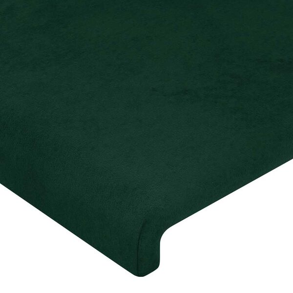 vidaXL Cabeceira de cama 2 pcs veludo 72x5x78/88 cm verde-escuro