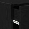 vidaXL Buffet com gaveta Carvalho Preto 30 x 42,5 x 93 cm