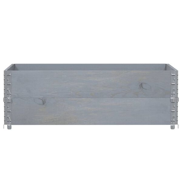 vidaXL Colares p/ paletes 2 pcs 120x80 cm madeira pinho maci&ccedil;a cinza