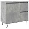 vidaXL Arm&aacute;rio lavat&oacute;rio WC 65x33x60cm deriv. madeira cinzento cimento