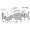 vidaXL 8 pcs conj. sof&aacute;s jardim c/ almofad&otilde;es vime PE/ac&aacute;cia cinzento
