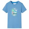 T-shirt de crian&ccedil;a azul m&eacute;dio 140