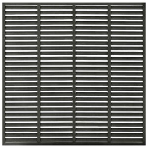 vidaXL Painel de veda&ccedil;&atilde;o estilo veneziana WPC 180x180 cm cinza-escuro
