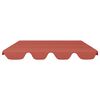 vidaXL Toldo suplente baloiço 188/168x145/110cm terracota