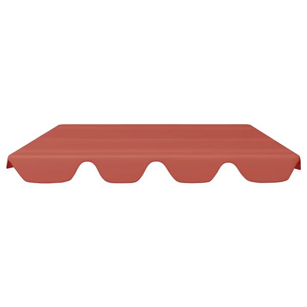 vidaXL Toldo suplente baloiço 188/168x145/110cm terracota