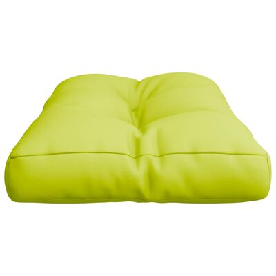 vidaXL Almofadão p/ sofá de paletes 70x40x12 cm tecido verde brilhante