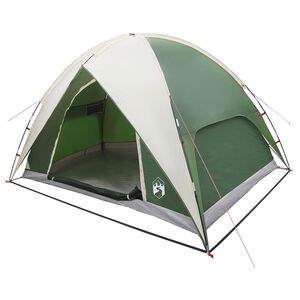 vidaXL Tenda de Camping com Capa de Chuva Imperme&aacute;vel Verde 4 pessoas