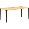 vidaXL Mesa de jantar 160x80x76 cm madeira mangueira maci&ccedil;a