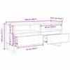 vidaXL Gabinete para TV com gaveta Madeira Antiga 100 x 34,5 x 44,5 cm